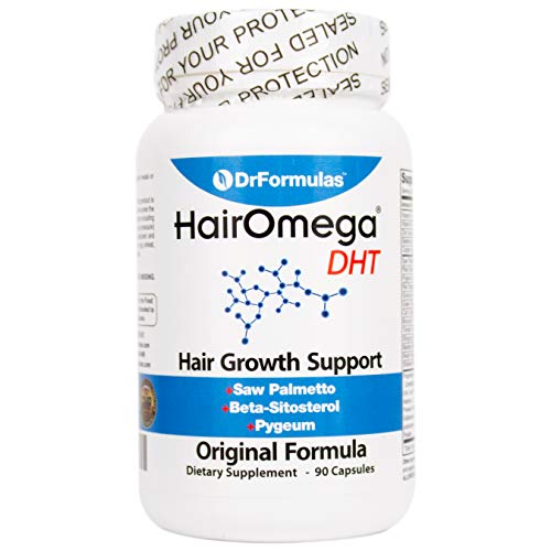 DrFormulas Original Hair Vitamins without Biotin | HairOmega DHT Blocker | Ha...