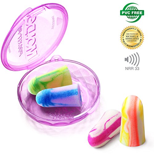 MOLDEX Sparkplugs Soft Foam Earplugs 50 Pairs Ear Plugs for Sleeping, Snoring...