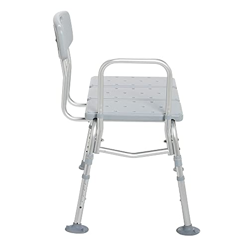 Drive Medical 12011KD-1 Tub Transfer Bench For Bathtub with Adjustable Backrest