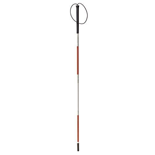 Drive Medical Deluxe Folding Blind Cane, Reflective Red
