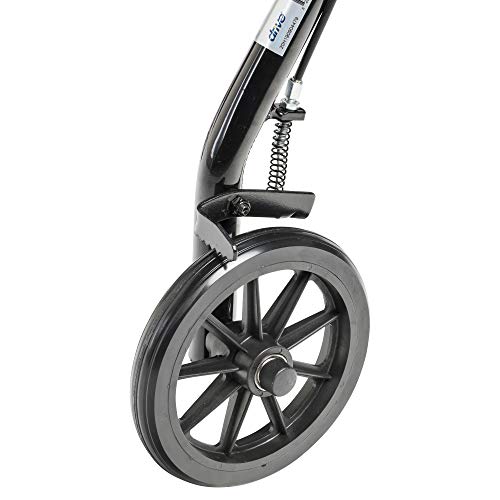 Drive Medical R726BK Foldable Rollator Walker with Seat, Black