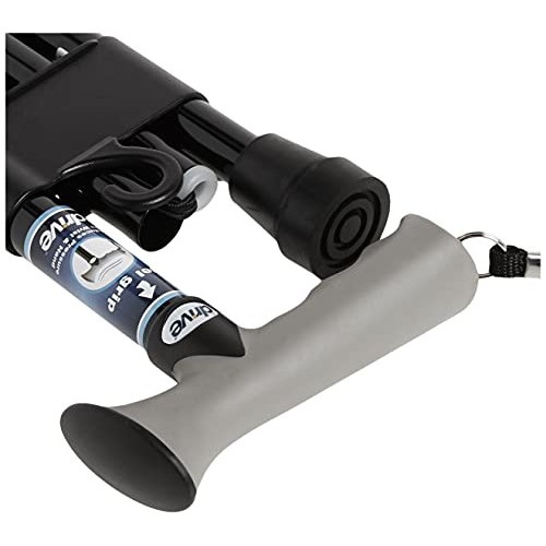 Drive Medical RTL10370BK Walking Stick with Gel Grip Handle, Black