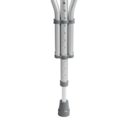 Drive Medical RTL10433 Adjustable Crutches for Walking, Silver