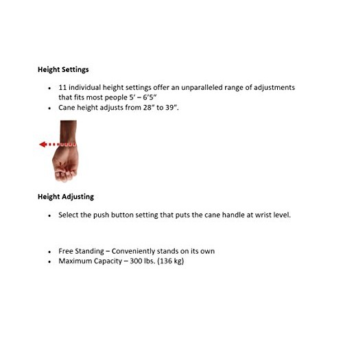 Hugo Adjustable Quad Walking Cane, Rose