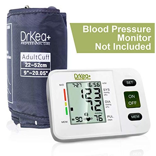 Blood Pressure Upper Arm Large Cuff Strap - Use with BP Monitors by DrKea - A...