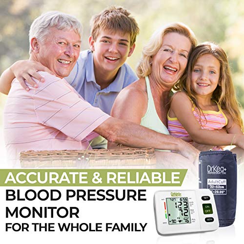 Blood Pressure Upper Arm Large Cuff Strap - Use with BP Monitors by DrKea - A...