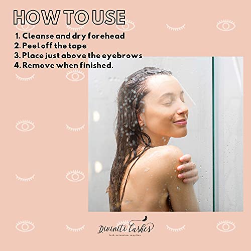 100 PCS Shower Shield I Plastic Eye Shield | Shower Visor for Adults | Eyelas...