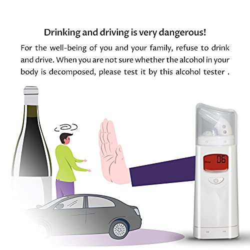 Breathalyzer, Portable Digital Alcohol Breath Tester, LED Display Digital Car...