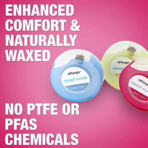 DrTung's Smart Floss, 30 yds, Dental Floss - Natural Cardamom Flavor Colors M...