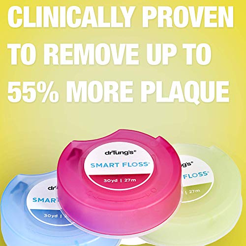 DrTung's Smart Floss, 30 yds, Dental Floss - Natural Cardamom Flavor Colors M...