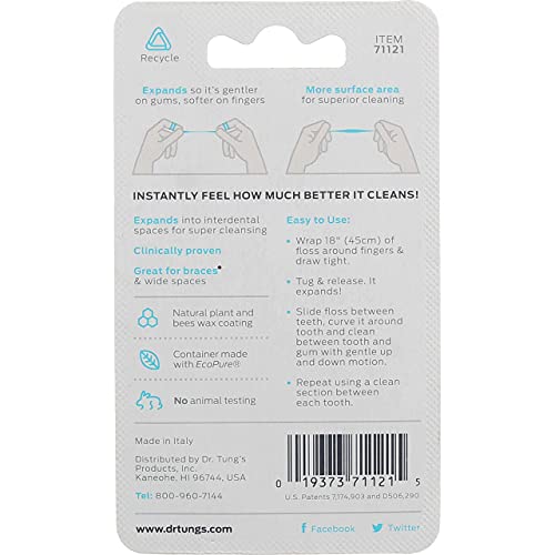 drTung's Smart Floss, 30 yds, Natural Cardamom Flavor 1 ea Colors May Vary (P...