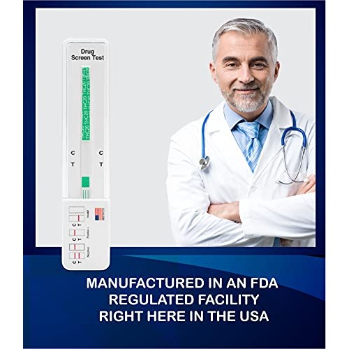 10 Pack - DrugExam Highly Sensitive Marijuana THC 20 ng/mL Single Panel Drug ...