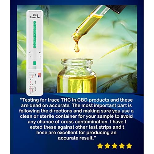 10 Pack - DrugExam Highly Sensitive Marijuana THC 20 ng/mL Single Panel Drug ...