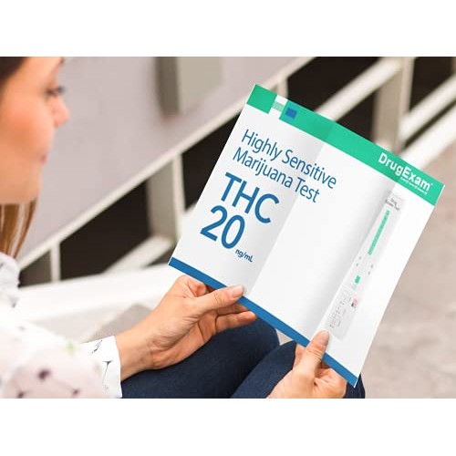 5 Pack - DrugExam Highly Sensitive Marijuana THC 20 ng/mL Single Panel Drug T...