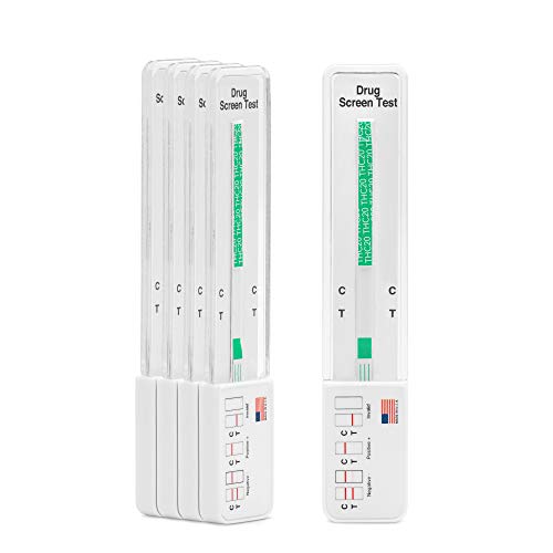 5 Pack - DrugExam Highly Sensitive Marijuana THC 20 ng/mL Single Panel Drug T...