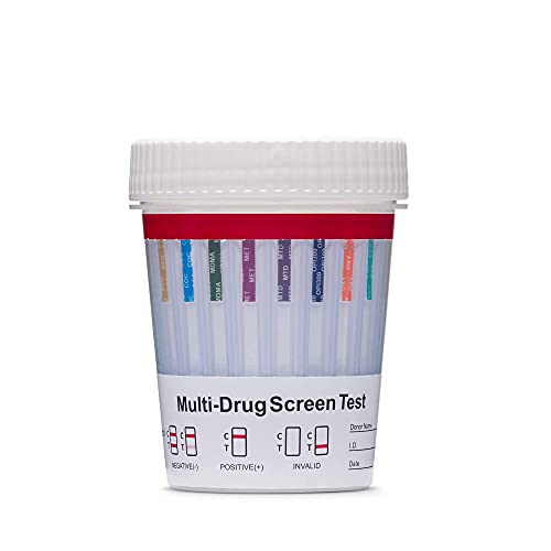 5 Pack - DrugExam Made in USA 12 Panel Drug Test Cup Kit with Temperature Str...