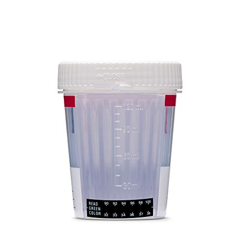 5 Pack - DrugExam Made in USA 12 Panel Drug Test Cup Kit with Temperature Str...