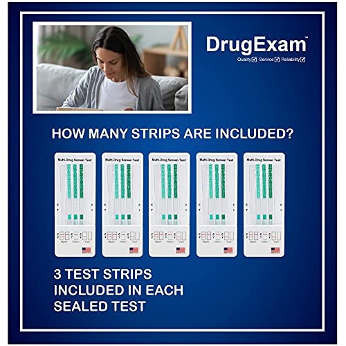 5 Pack - DrugExam THC Advantage Made in USA Multi Level Marijuana Home Urine ...