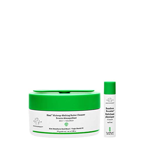 Drunk Elephant Slaai Makeup-Melting Butter Cleanser and Bamboo Booster. Innov...