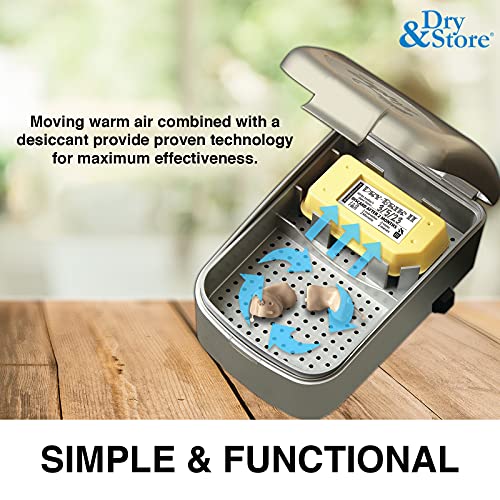 Zephyr by Dry & Store Hearing Instrument Dryer/Dehumidifier | for Care and Ma...