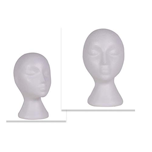 Dserw 11.02" Tall Styrofoam Head Model - Mannequin Sunglasses Eyeglass Stand ...