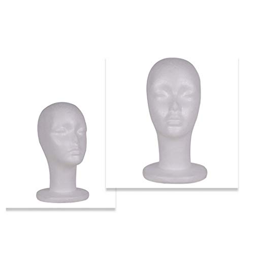 Dserw 11.02" Tall Styrofoam Head Model - Mannequin Sunglasses Eyeglass Stand ...