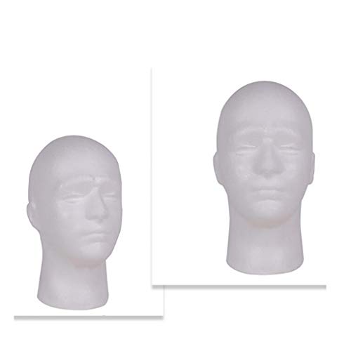 Dserw 11.02" Tall Styrofoam Head Model - Mannequin Sunglasses Eyeglass Stand ...