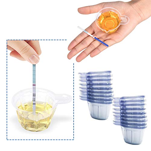 200 PACK 40ML Urine Cups,Plastic Disposable Urine Cup,Plastic Urine Collectio...