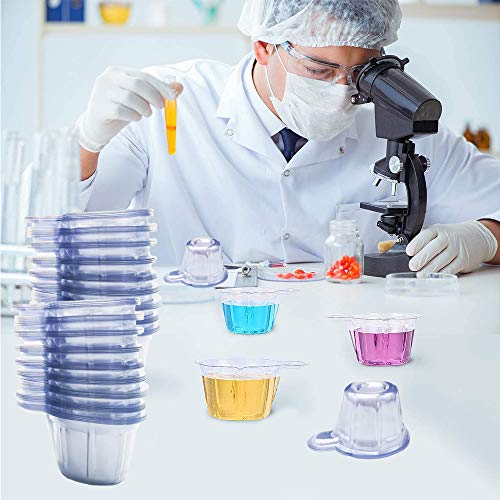 200 PACK 40ML Urine Cups,Plastic Disposable Urine Cup,Plastic Urine Collectio...