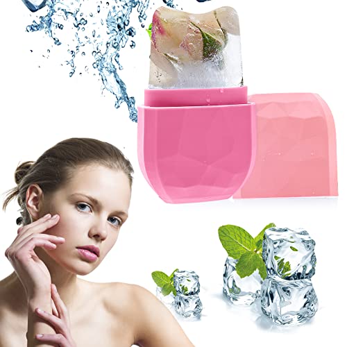 Ice Roller for Face and Eye, Silicone Ice Mold Face Massage, Facial Beauty Ic...