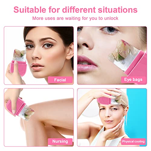 Ice Roller for Face and Eye, Silicone Ice Mold Face Massage, Facial Beauty Ic...