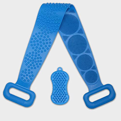 Silicone Back Scrubber and Hair Scalp Massager Shampoo Brush for Shower, Easy...