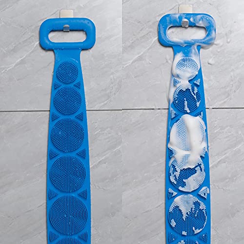 Silicone Back Scrubber and Hair Scalp Massager Shampoo Brush for Shower, Easy...