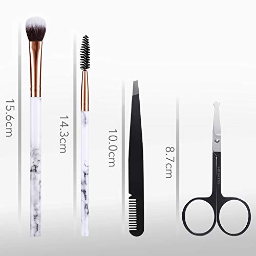 Makeup Brushes DUAIU 16Pcs Premium Synthetic Eyeshadow brushes Eyebrow Eyelin...