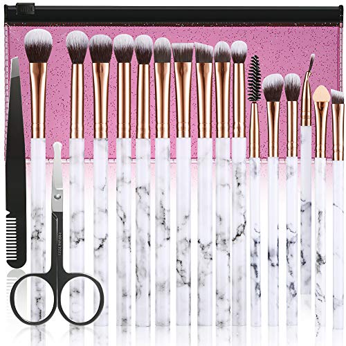 Makeup Brushes DUAIU 16Pcs Premium Synthetic Eyeshadow brushes Eyebrow Eyelin...