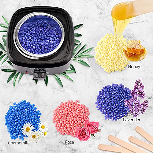 Waxing Kit DUAIU Wax Warmer Kit Includes Black Wax Machine Wax Pot 4 Packs Ha...