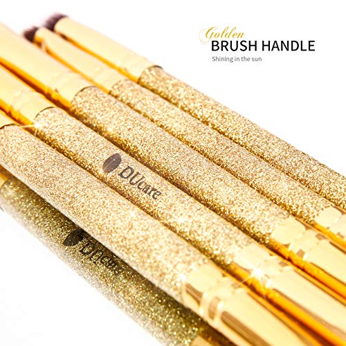 DUcare Eyeshadow Brush Set Duo End Eye Makeup Brushes Golden Glitter Professi...