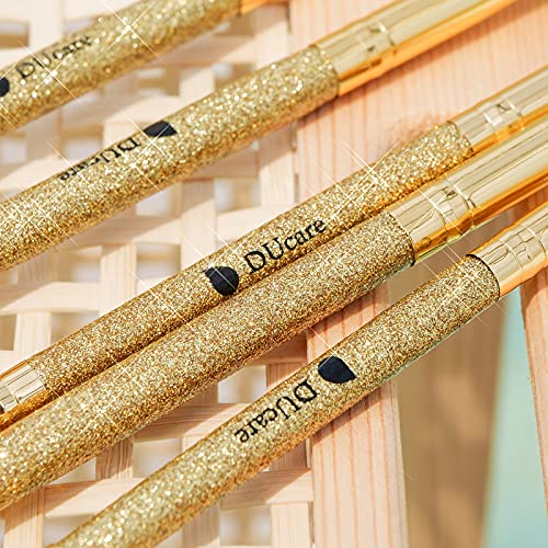 DUcare Eyeshadow Brush Set Duo End Eye Makeup Brushes Golden Glitter Professi...
