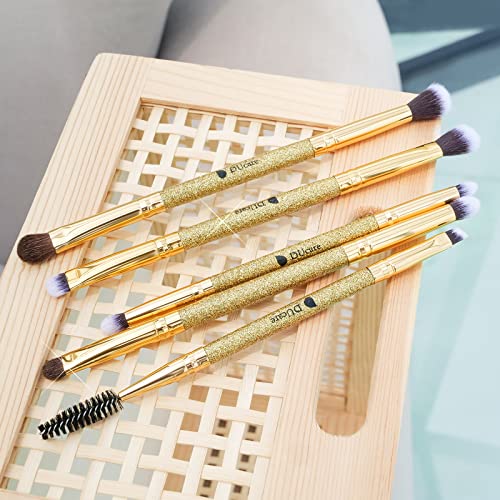 DUcare Eyeshadow Brush Set Duo End Eye Makeup Brushes Golden Glitter Professi...