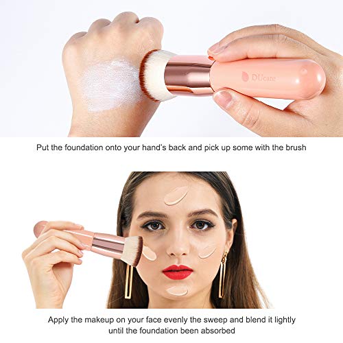 DUcare Flat Top Kabuki Foundation Brush, Synthetic Professional Makeup Brushe...