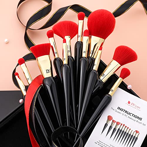 DUcare Makeup Brushes 12Pcs The Queen Series Makeup Brush set Premium Gifts K...