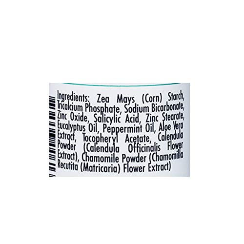 DUDE Body Powder, Menthol Chill 4 Ounce (3 Bottle Pack) Natural Deodorizers C...