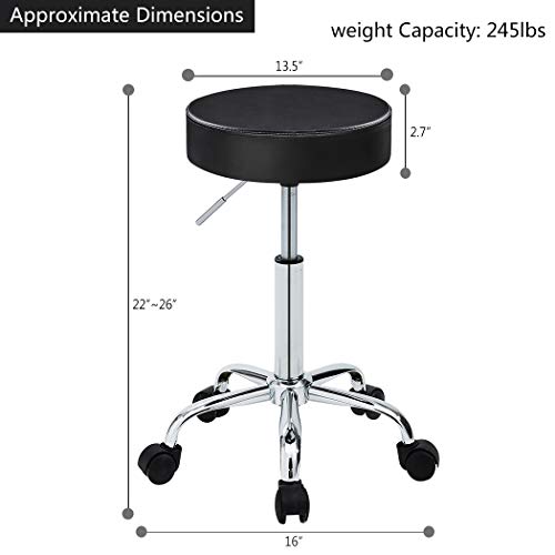 Duhome 410 Adjustable Height Swivel Medical Clinic Tattoo Spa Salon Stool wit...