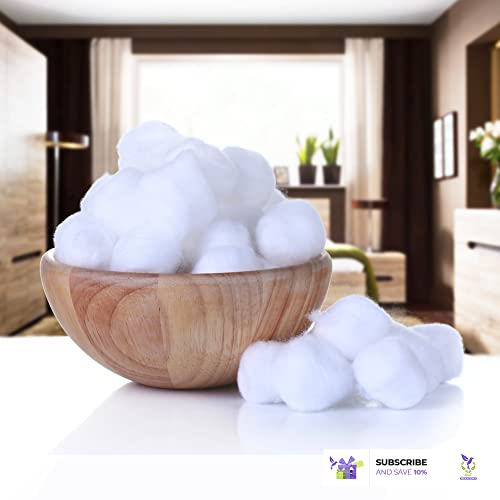 Dukal Cotton Balls. Pack of 1000 Large cotton balls for wound care. Soft and ...