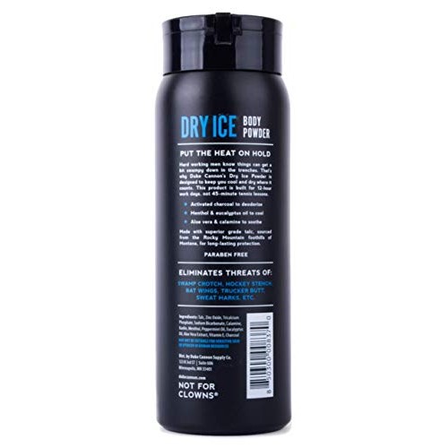 Duke Cannon Trench Warfare Dry Ice Body Powder for Men, 6 oz.