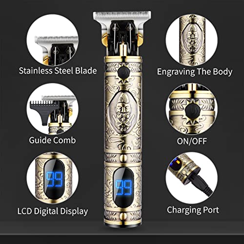 Hair Clippers for Men,Dumite Professional T-Blade Beard Trimmer,Clippers for ...