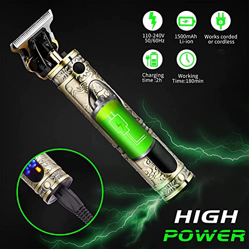 Hair Clippers for Men,Dumite Professional T-Blade Beard Trimmer,Clippers for ...