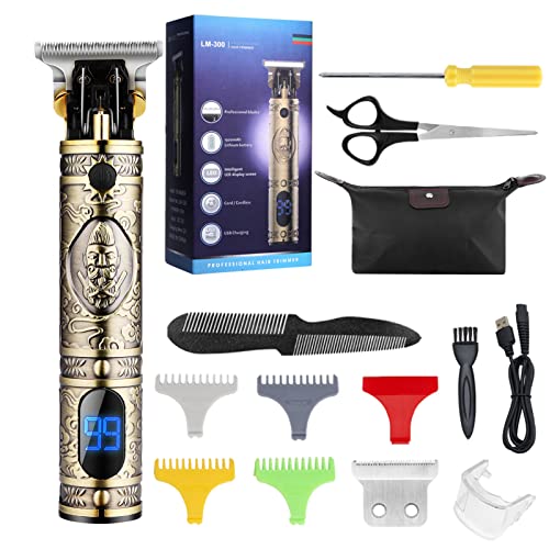 Hair Clippers for Men,Dumite Professional T-Blade Beard Trimmer,Clippers for ...