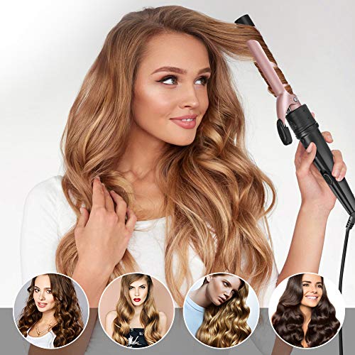 6-IN-1 Curling Iron, Professional Curling Wand Set, Instant Heat Up Hair Curl...