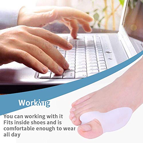 DUORUI 4 PCS Bunion Guards, Bunion Pads, Bunion Cushion, Toe Fixer, Gel Bunio...